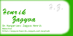 henrik zagyva business card